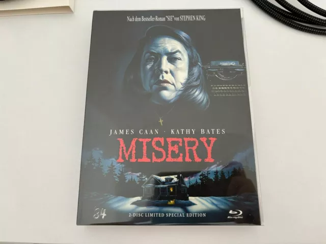 MISERY (84 Mediabook BR+DVD) James Caan - Kathy Bates - Stephen King - UNCUT RAR