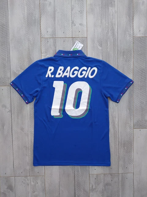 Maillot Vintage Football Italie Années 90 - Diadora - Tag M - Style Rétro
