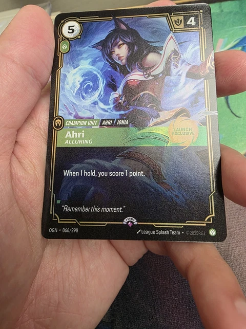 💫 RIFTBOUND AHRI Alluring league of legends 2025 ENGLISH Promo 💫 $178. ...