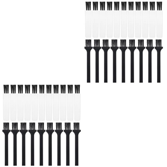 60 piezas cepillo de limpieza profesional para barba cepillos de plástico pequeño mini