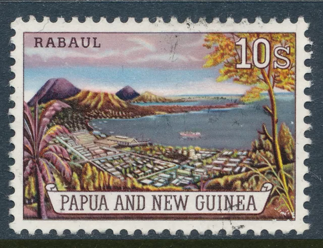 1963 Papua New Guinea 10/- Rabaul Fine Used/Cto