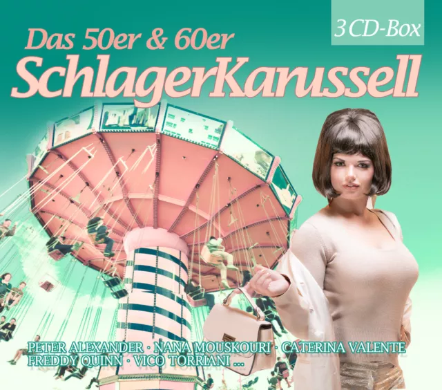 CD La 50er Et 60er Années Schlager Karussell D'Artistes Divers 3CDs