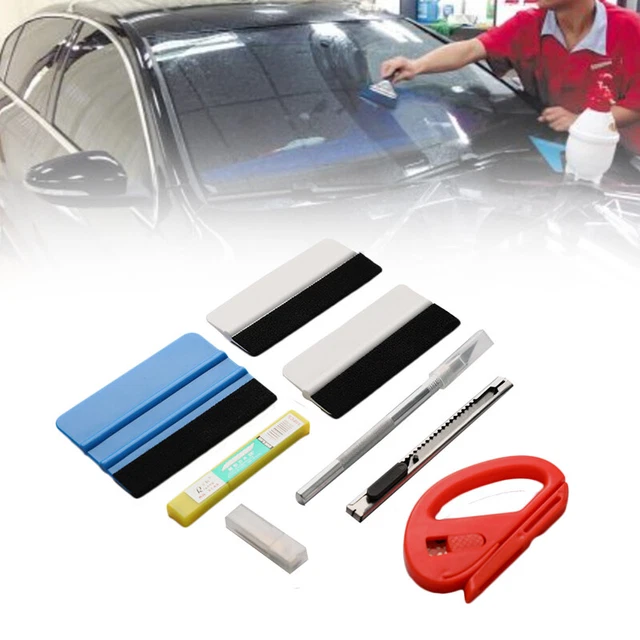 7Pcs Car Window Film Tint Vinyl Wrap Tool Scraper Squeegee Installation Set;;i