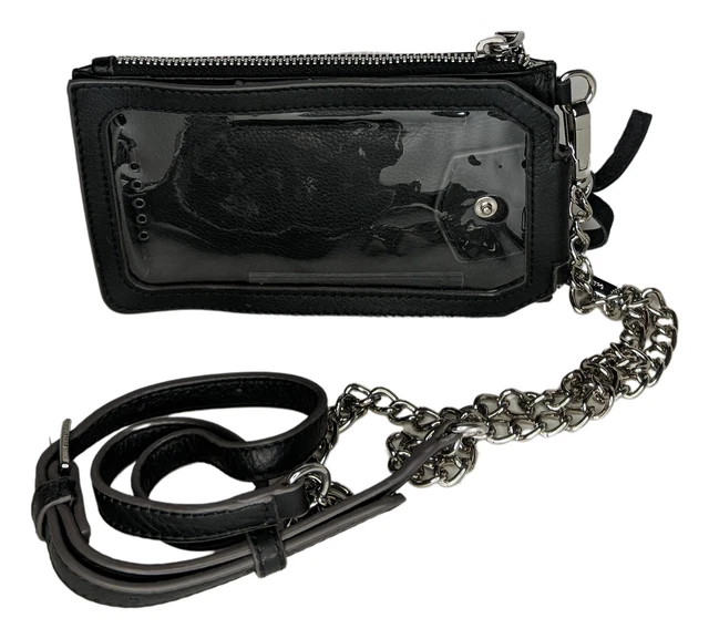 Aimee Kestenberg Sz Small Leather Crossbody w/ Extra Strap Black Handbag A394624
