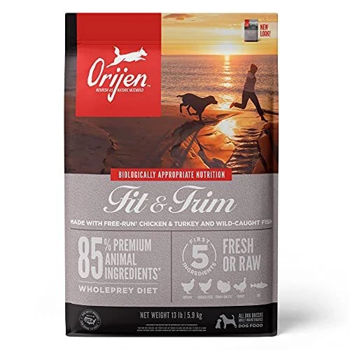 ORIJEN Fit & Trim Dog Food Healthy Weight Recipe Grain Free Fresh & Raw Anima...