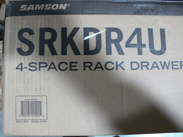 Samson SRKDR4U 4 Space Rack Drawer- New Samson SRKDR4U 4 Space Rack Drawer- New