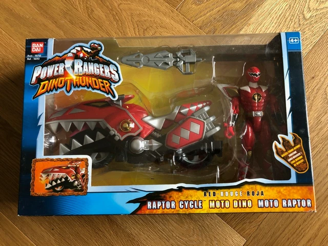 POWER RANGERS DINO Thunder Red Raptor Cycle Moto Rouge RARE NEW EUR 35 ...