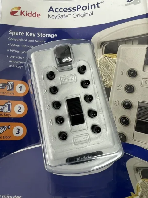 Kidde AccessPoint KeySafe Original 2 Key Storage 001004 Push Button White A45