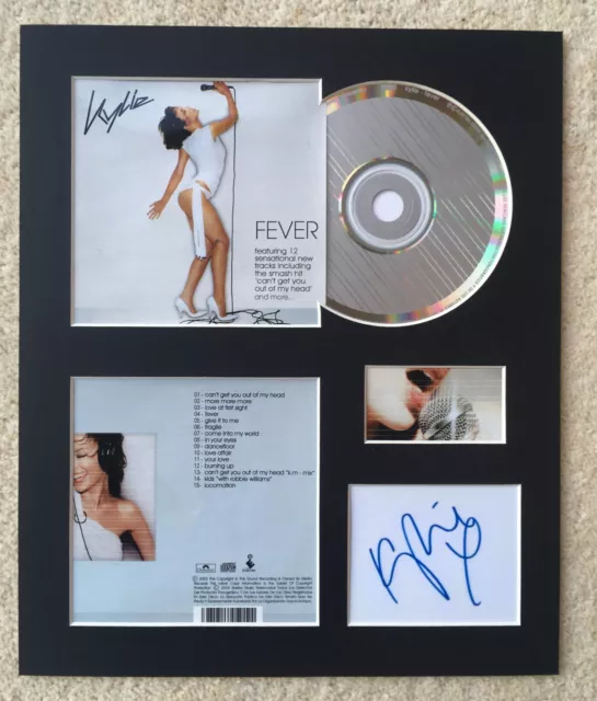 KYLIE MINOGUE - Signed Autographed - FEVER - Album Display