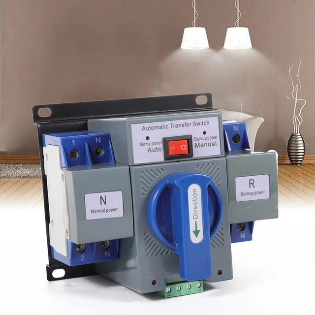 DUAL POWER AUTOMATIC Transfer Switch 2P/4P Generator Changeover Switch