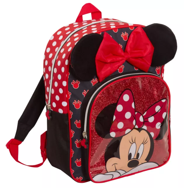 Minnie Mouse Girls Backpack Kids Disney School Nursery Rucksack Lunch Book Bag