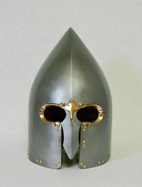 Medieval Helmet Lough Henley Viking Helmet Museum Steel helmet 16 Gauge Helmet