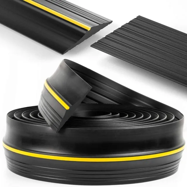 Threshold PVC Rubber Garage Door Seal Bumper Strip Bottom Weather Stripping