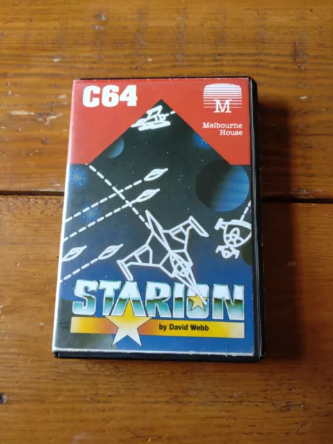 Commodore 64 - Starion - Melbourne House - Clam Case - Vintage Classic - Working