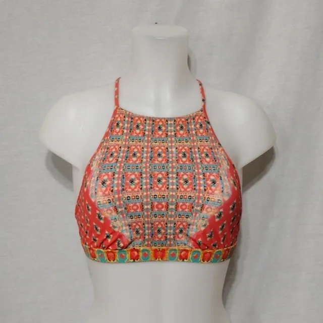 Nanette Lepore High Neck Bikini Top Medium