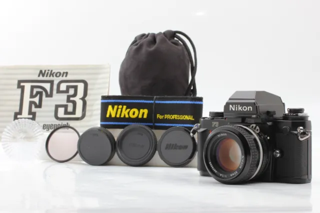 【Near MINT w/ Grid Screen】 Nikon F3 HP SLR Camera Ai 50mm F1.4 Lens From Japan