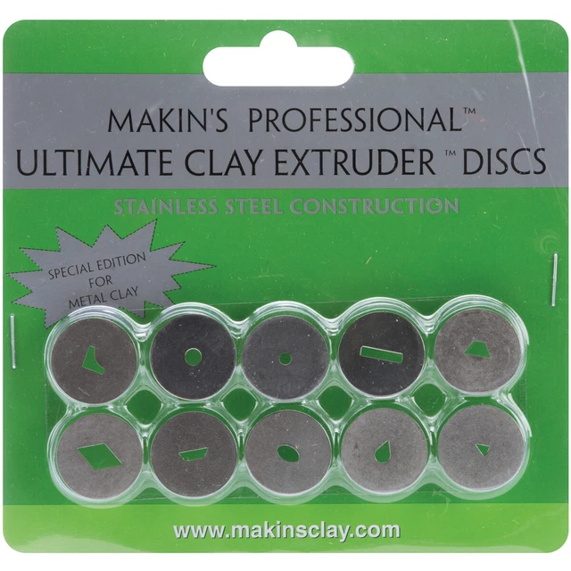 Makin's Professional Ultimative Ton Extruder Scheiben 10/Stück Edelstahl für Met