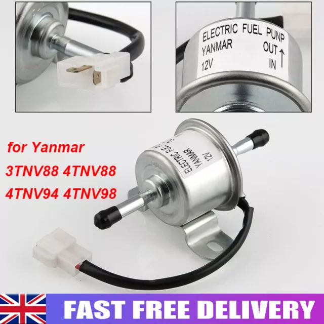 Fuel Feed Pump 12V For Yanmar 4TNV88 3TNV88 4TNV94 Mini Excavator 129612-52100