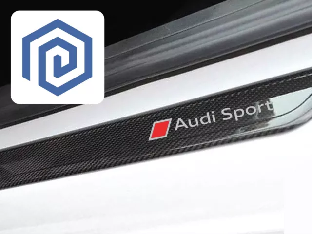 Audi Sport Logo Premium Door Sill Decals Stickers A3 A4 A5 S3 S4 S5 RS3 RS4