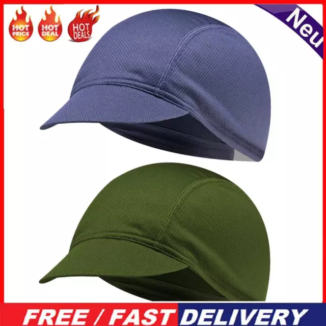 Solid Color Mesh Outdoor Riding Cycling Cap Sun Protection Running Sports Hats