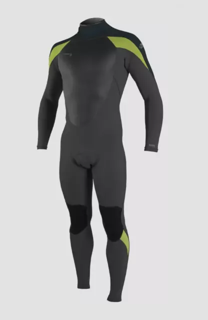 O'Neill Epic Men's 5/4mm Back Zip Full Wetsuit - Black/Gunmetal/Dayglo - 4217B