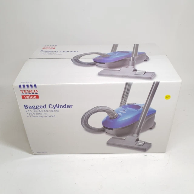 TESCO BAGGED CYLINDER Vacuum Cleaner 1.5L 1400W Model VCBD1411 NEW