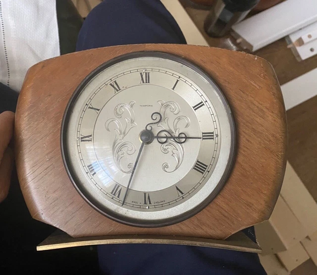 VINTAGE SMITHS TEMPORA Mantel Clock, Wind Up Mechanical 31.56 PicClick