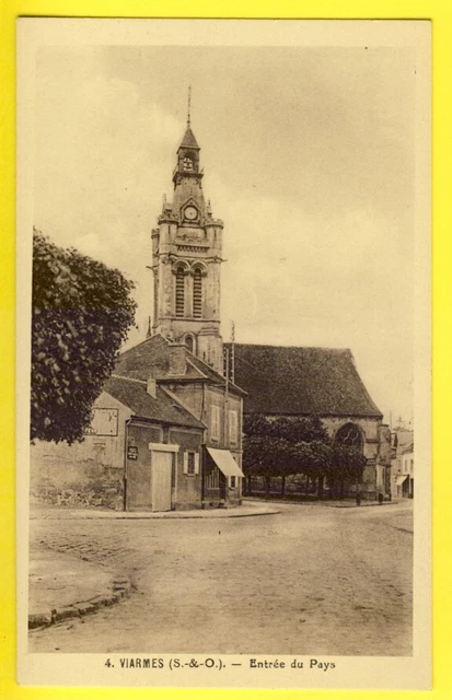 cpa FRANCE view not common 95 - VIARMES (Val d'Oise) entrance to the COUNTRY