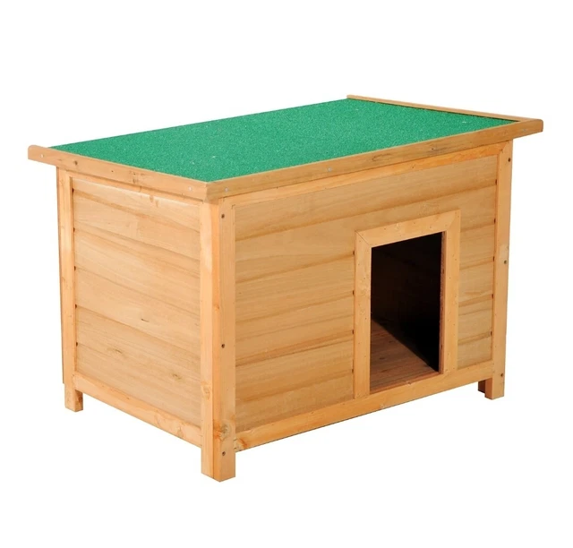 Cuccia In Legno Per Cani Da Esterno "Rinforzata" Mod. Alpi Con Veranda Verde MADE IN ITALY DD Pastore Senza Tendina 102x146xh95 86135921