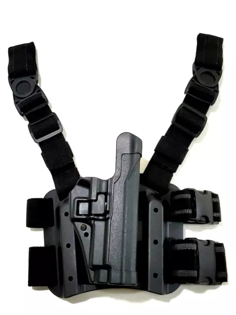Blackhawk C1370 Serpa Tactical Drop Leg Holster SIG P220 P226 Right Hand Black