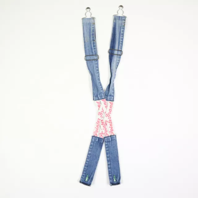 VTG POINTER BRAND Low Back Overall Replacement Straps Faded Blue