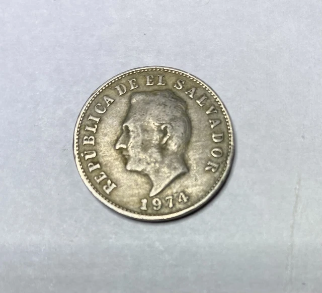 EL SALVADOR 5 CENTAVOS 1974 World Coins Circulated FREE SHIPPING!!!