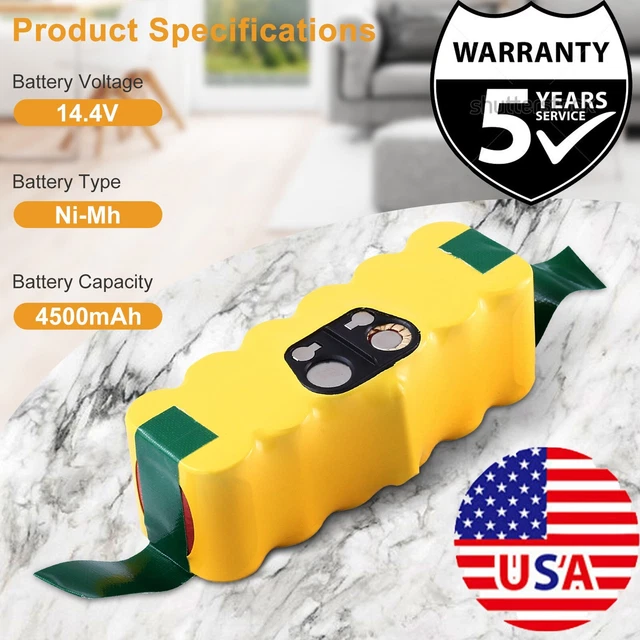 14.4V Battery For iRobot Roomba 500 600 700 800 595 620 630 650 660 790 780 880