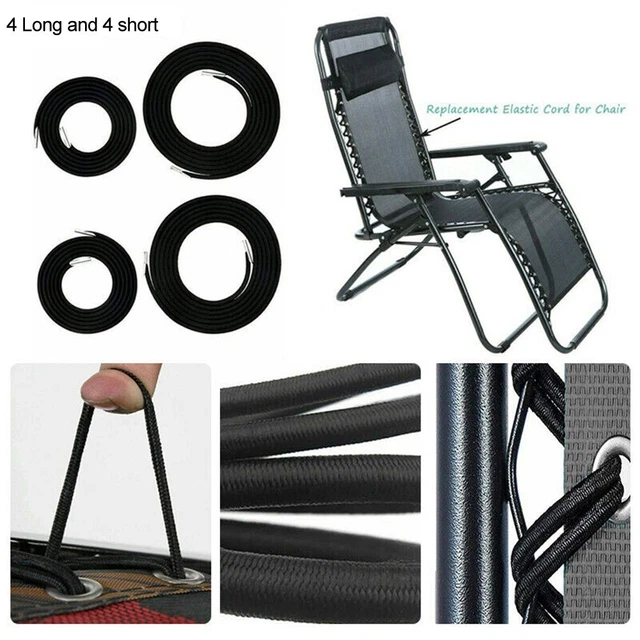 8 pièces cordes élastiques pour chaises d'extérieur fiables et rapides à ré