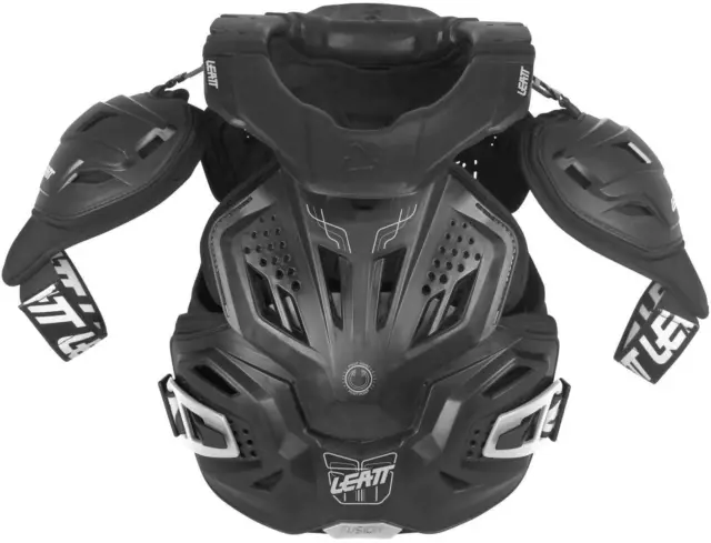 Leatt Neckvest Fusion 3.0 Adult Neck Brace & Body Armour Black Mx Motocross Bmx