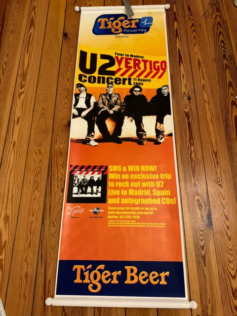 U2 : Poster Tour To Madrid U2 Vertigo Concert 11 August 2005