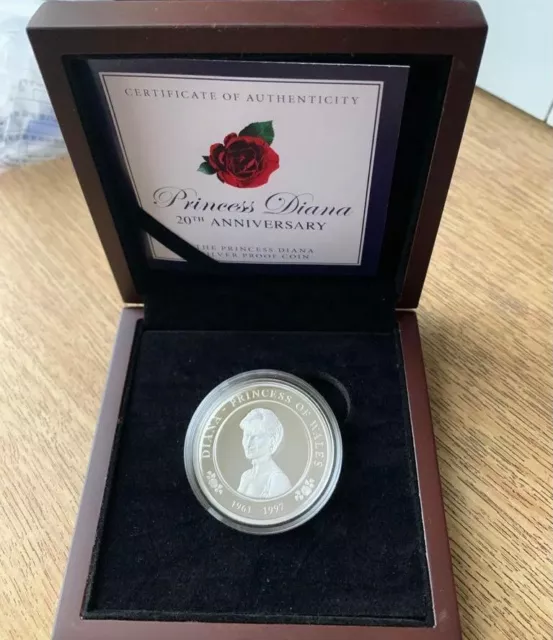 Princess Diana 20th Anniversary 1oz silver proof coin