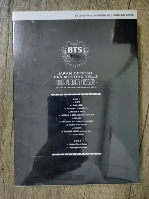 BTS JAPAN OFFICIAL FAN MEETING VOL.2 -UNDERCOVER MISSION- DVD | or 