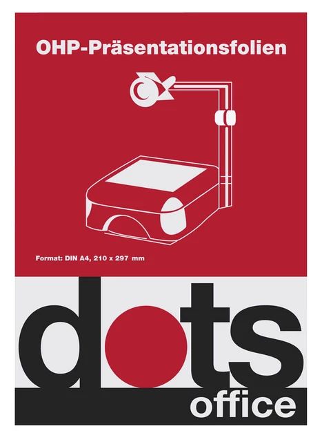 dots OHP-Folien für Farb-Laserdrucker und Farb-Kopierer