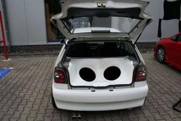 FOR VW POLO 6N audio box / trunk installation / soundbox