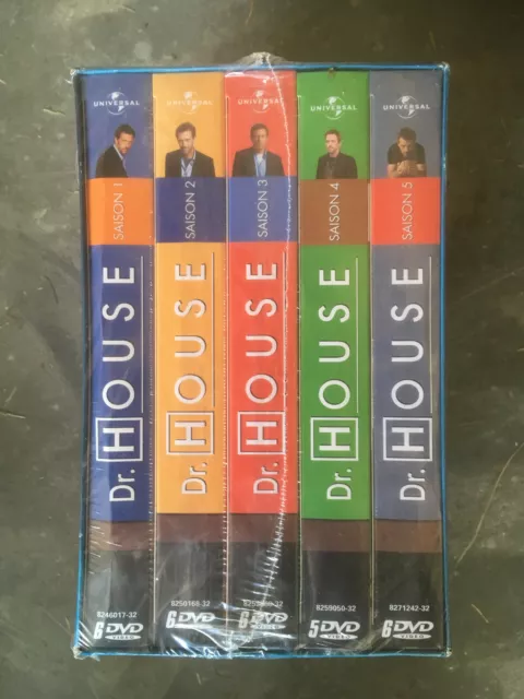 COFFRET 29 DVD série DR HOUSE saison 1 à 5 Neuf emballé A0 2