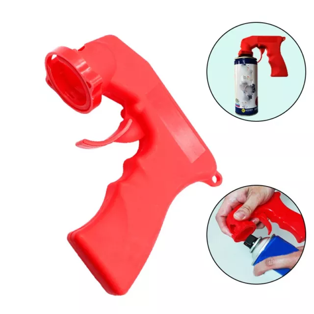 Spray Bottle Adapter Aerosol Spray Handle Full Grip Trigger Lock Ring Auto Parts 2