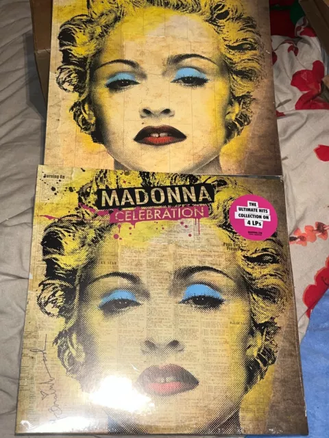 Madonna - Celebration 4 LP W/Limited Edition Lithograph Vinyl NEW 🩷✅️🌍📦