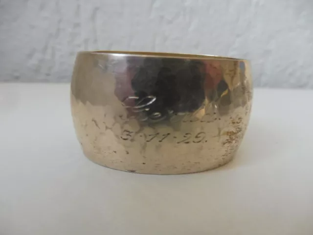 Beautiful, old Napkin Ring, Sterling - Silver, Engraved: Gerda, 1929