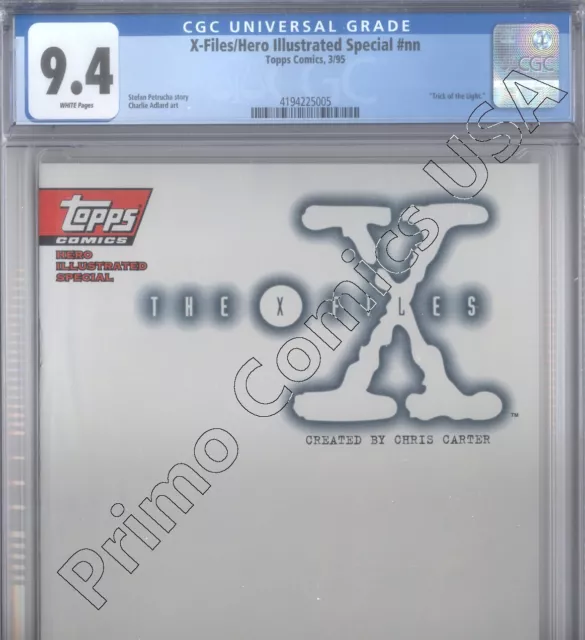 PRIMO: X-FILES Hero Illustrated Special Ashcan 1995 Topps comics CGC 9.4 NM