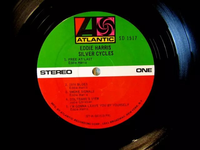 Eddie Harris    "Silver Cycles"    LP  Vinyl 3