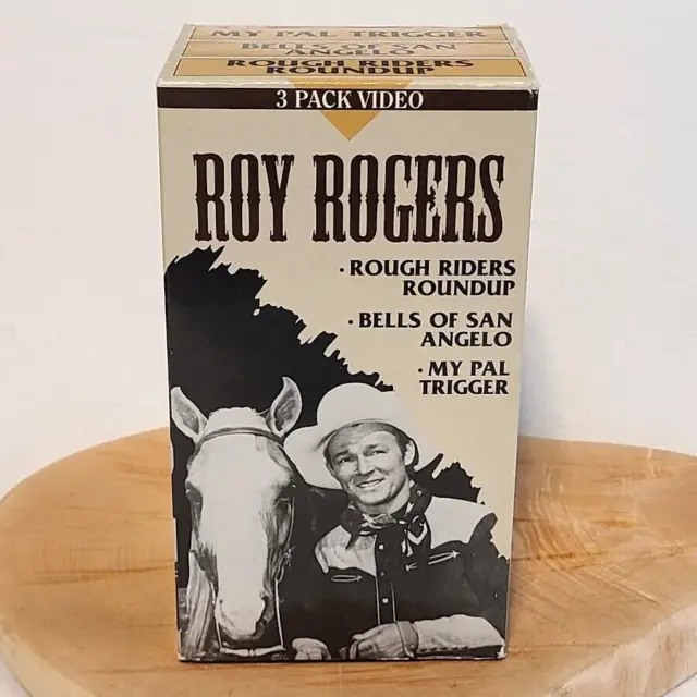 ROY ROGERS VHS (3) Pack Video ~ My Pal Trigger ~ Rough Rider Roundup ...