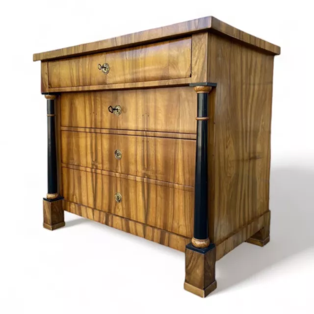 Biedermeier Kommode Schreibkommode Sekretär  um 1820 Umklappbare Lade