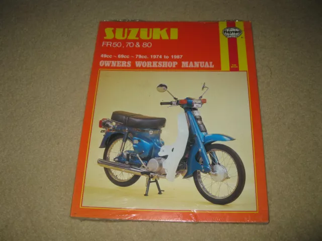 Haynes Motorcycle Owners Workshop Repair Manual Book Suzuki FR50 70 80 .