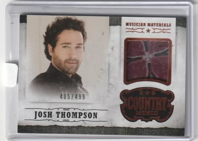 2014 PANINI Country Music Musician Material Josh Thompson # M-JT   405/499